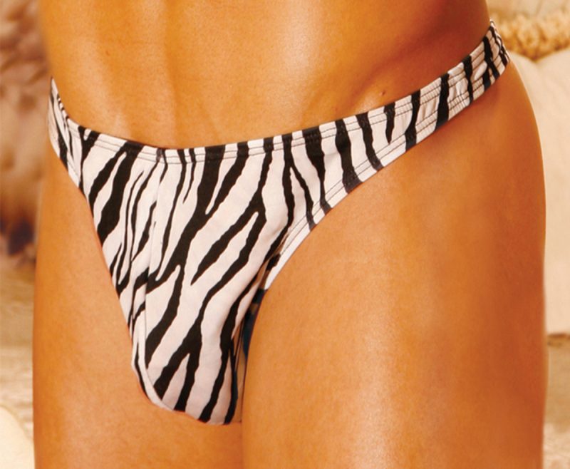 Zebra Thong by Lovedreamer