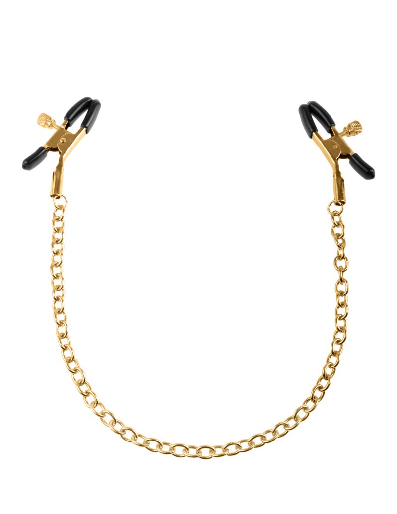 Fetish Fantasy Gold Chain Nipple Clamps by Lovedreamer