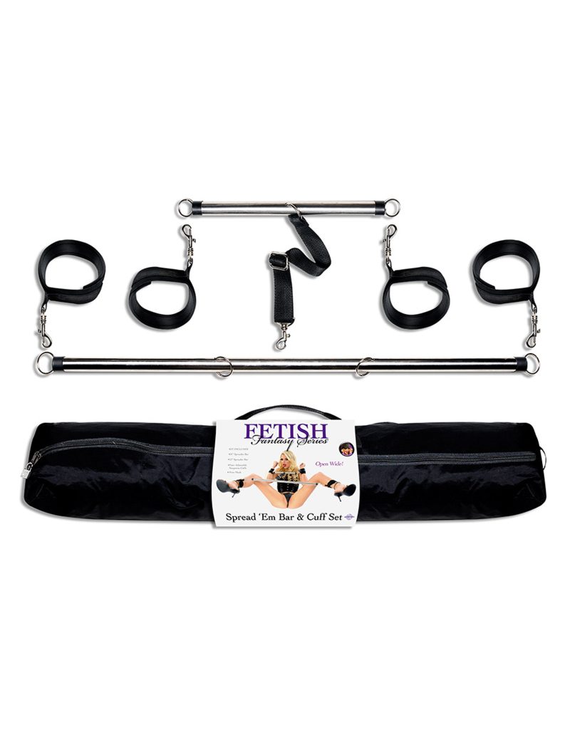 Fetish Fantasy Spread'em Bar & Cuffs Set by Lovedreamer