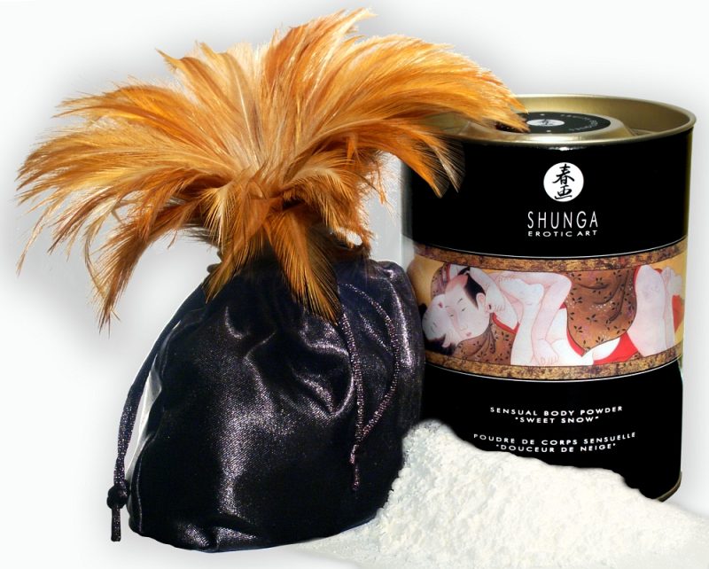 Shunga Sweet Snow Sensual Body Powder - Blazing Cherry by Lovedreamer